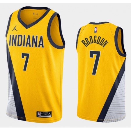 Maillot Basket Indiana Pacers Malcolm Brogdon 7 2020-21 Jordan Brand Statement Edition Swingman - Homme